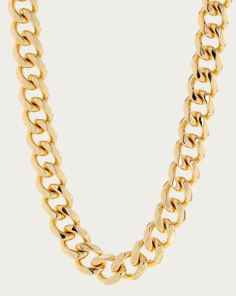 Front of a size O/S Seraphina Statement Necklace in Gold in Gold by LUV AJ. | dia_product_style_image_id:345261